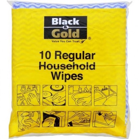 REGULAR HOUSEHOLD WIPES 6CM X 3CM 10S