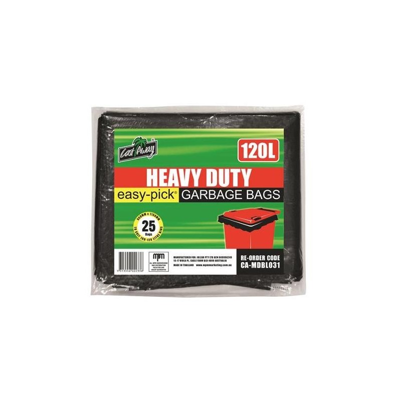 GARBAGE BAGS HEAVY DUTY BLACK 25S GARBAGE BAGS HEAVY DUTY BLACK 25S