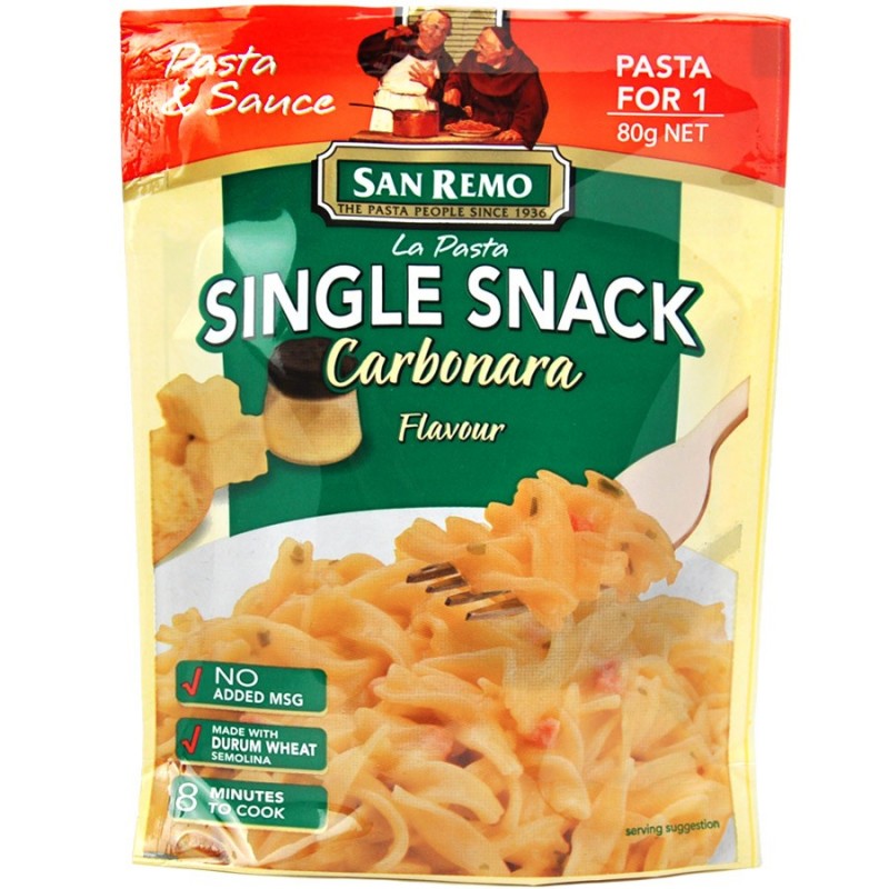 CARBONARA SINGLE PACK 80GM CARBONARA SINGLE PACK 80GM