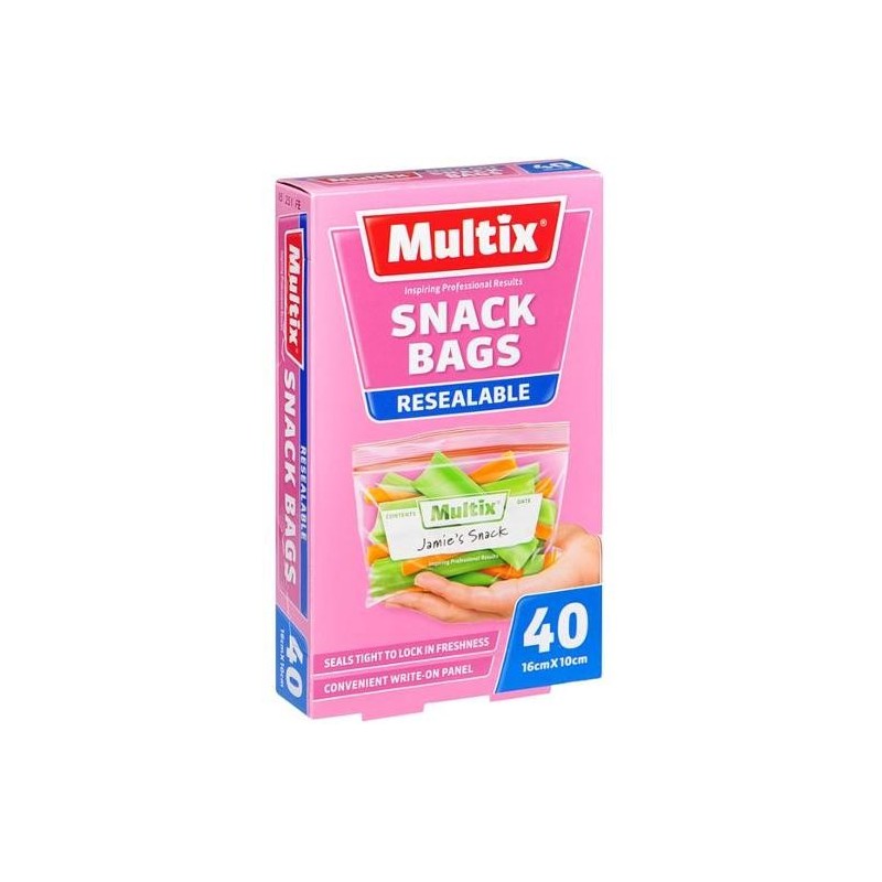 QUICK ZIP SNACK BAGS 40S QUICK ZIP SNACK BAGS 40S