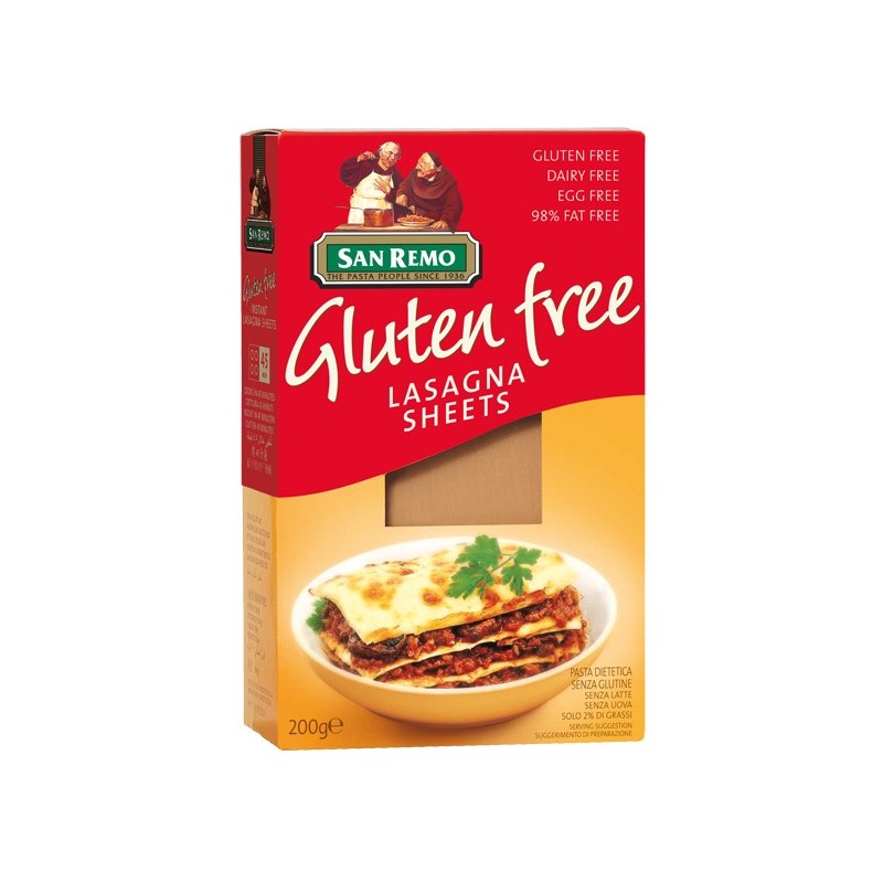 GLUTEN FREE LASAGNA 200GM GLUTEN FREE LASAGNA 200GM