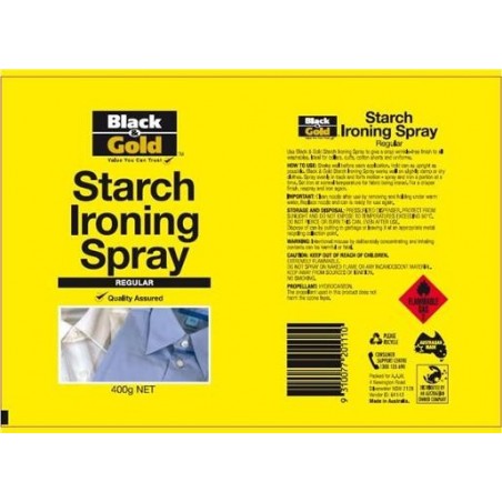 BLACK & GOLD IRONING SPRAY REGULAR 400G