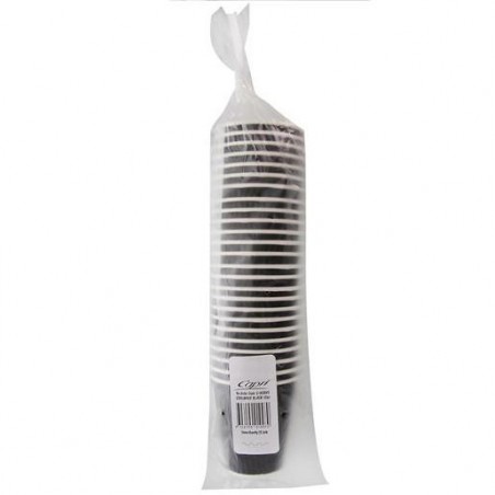 COOLWAVE BLACK CUPS 12OZ 25S
