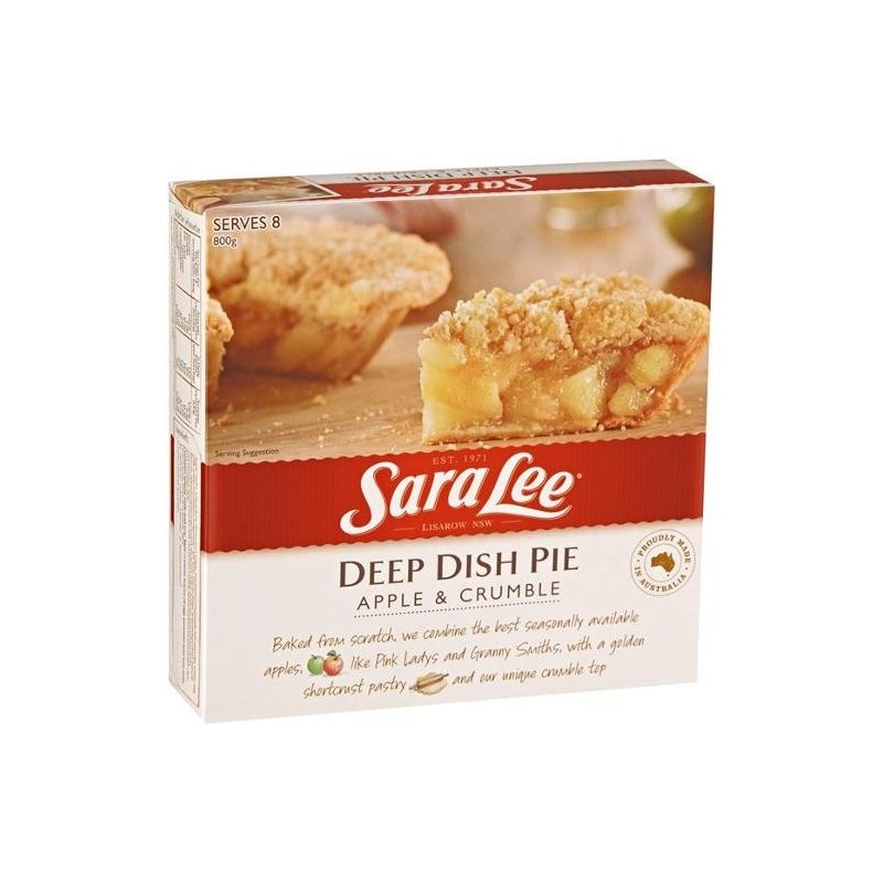 DEEP DISH APPLE CRUBLE PIE 800GM DEEP DISH APPLE CRUBLE PIE 800GM