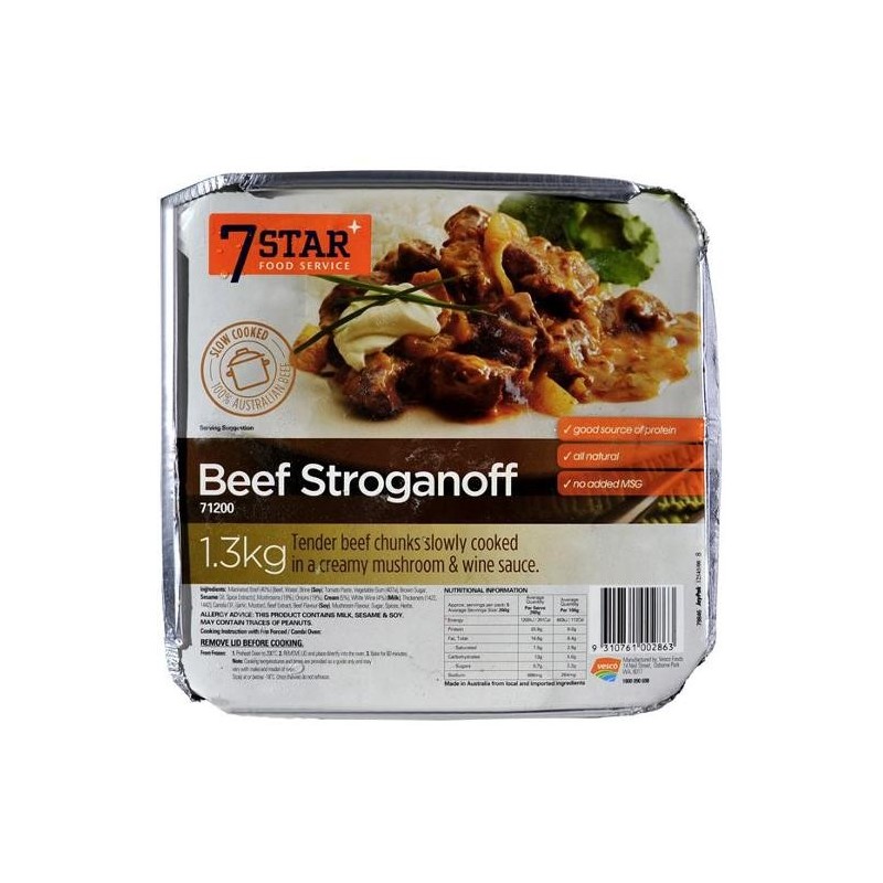 BEEF STROGNOFF 1.3KG BEEF STROGNOFF 1.3KG
