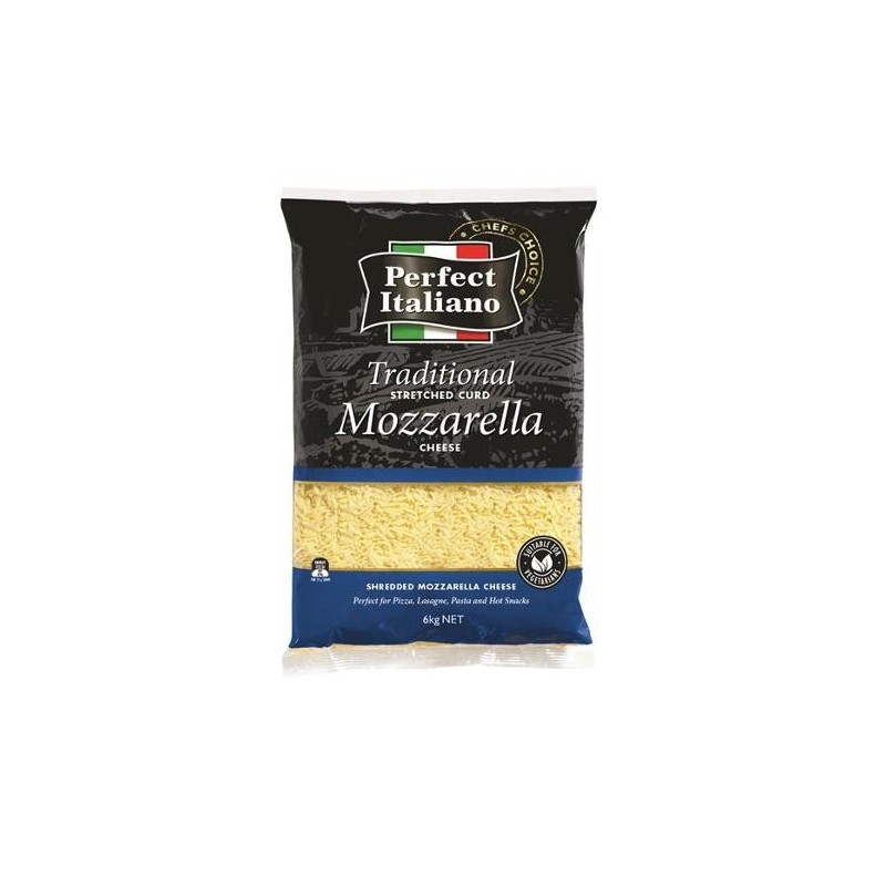 ITALIANO SHAVED MOZZARELLA CHEESE 6KG ITALIANO SHAVED MOZZARELLA CHEESE 6KG