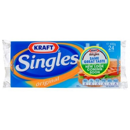 CHEDDER CHEESE SINGLES 432GM