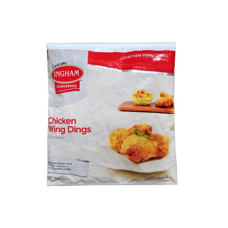 CHICKEN WING DINGS CRUMBED 1KG CHICKEN WING DINGS CRUMBED 1KG