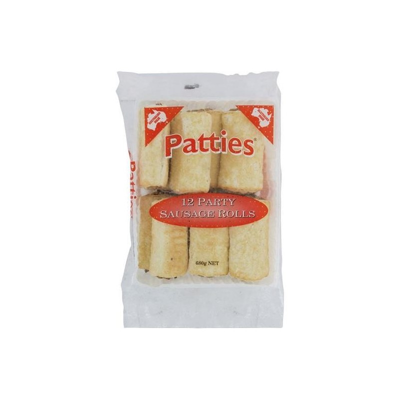 PARTY SAUSAGE ROLLS 12S PARTY SAUSAGE ROLLS 12S