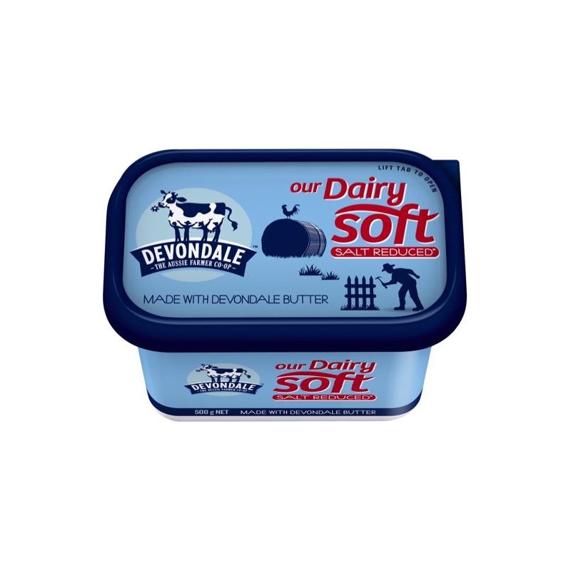 DAIRY SOFT SALT REDUCED TUB 500G DAIRY SOFT SALT REDUCED TUB 500G