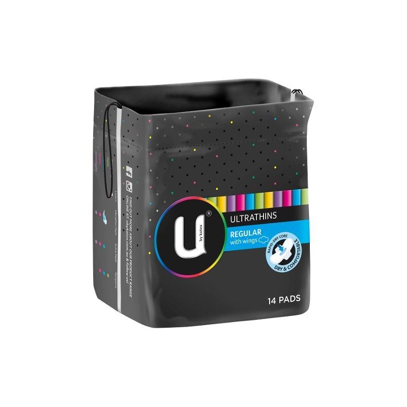 U BY KOTEX PAD U/TH WNG REG14S U BY KOTEX PAD U/TH WNG REG14S
