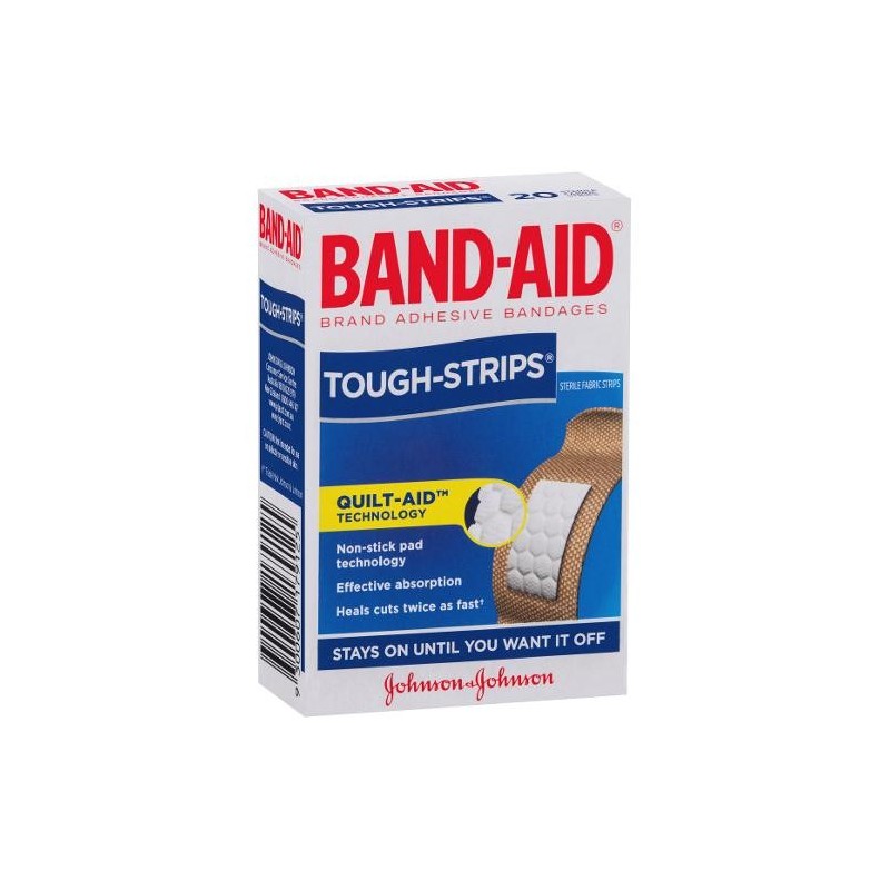 BANDAID TOUGH STRIPS REG 20S BANDAID TOUGH STRIPS REG 20S