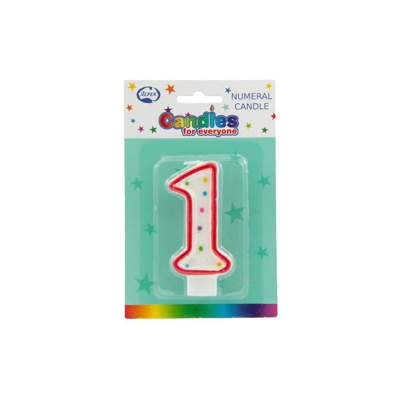 NUMERAL 1 CANDLES 1PK NUMERAL 1 CANDLES 1PK