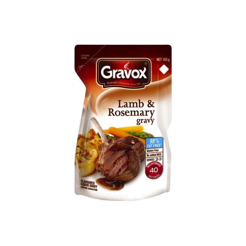 GRAVY LIQUID LAMB AND ROSEMARY 165GM GRAVY LIQUID LAMB AND ROSEMARY 165GM