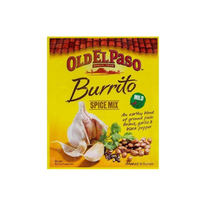 MILD BURRITO SPICE MIX 40GM MILD BURRITO SPICE MIX 40GM