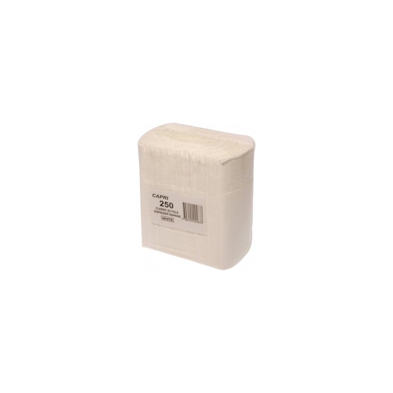 CAPRI NAPKIN DISPENSER WHITE 250S CAPRI NAPKIN DISPENSER WHITE 250S