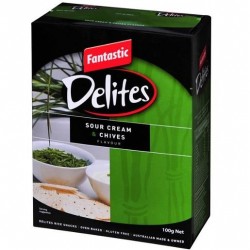 DELITES SOUR CREAM AND CHIVES 100GM
