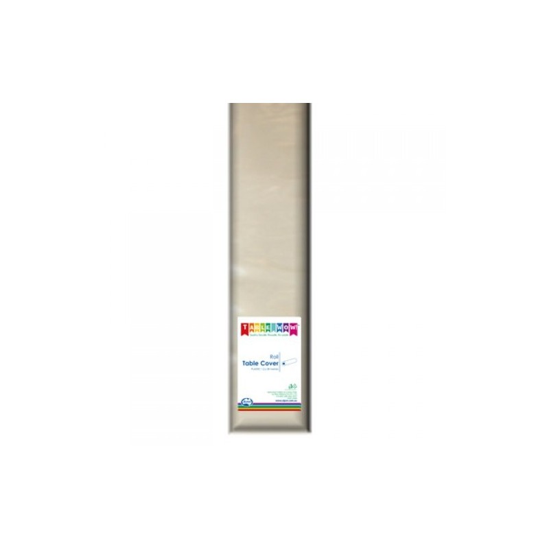 IVORY PLASTIC TABLE COVER ROLL 1EA IVORY PLASTIC TABLE COVER ROLL 1EA