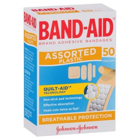 BANDAID PLASTIC SHAPES 50S