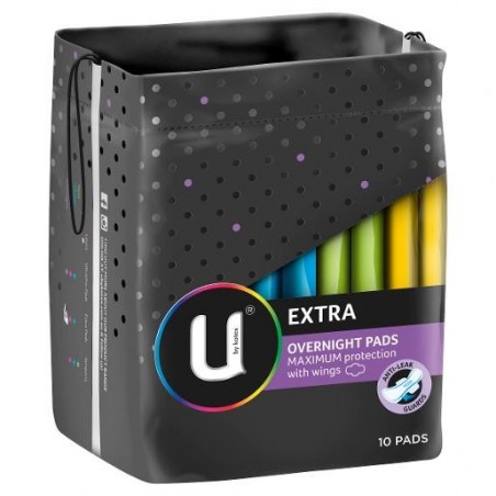 U BY KOTEX OVERNIGHT WINGS 10S