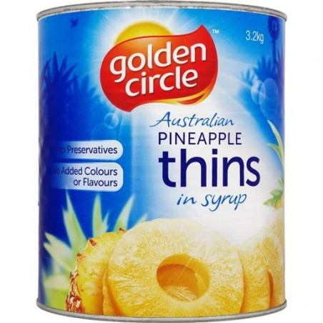 SLICED PINEAPPLE THINS 3.2KG