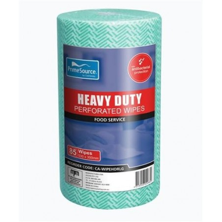 WIPES HEAVY DUTY PERFORATED ON A ROLL GREEN 85S