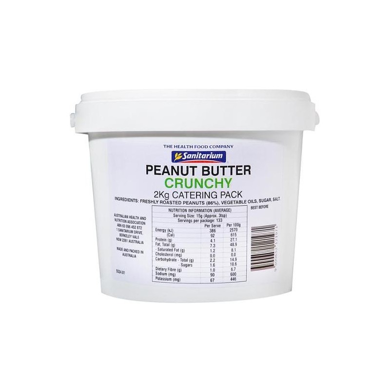 PEANUT BUTTER CRUNCHY 2KG PEANUT BUTTER CRUNCHY 2KG