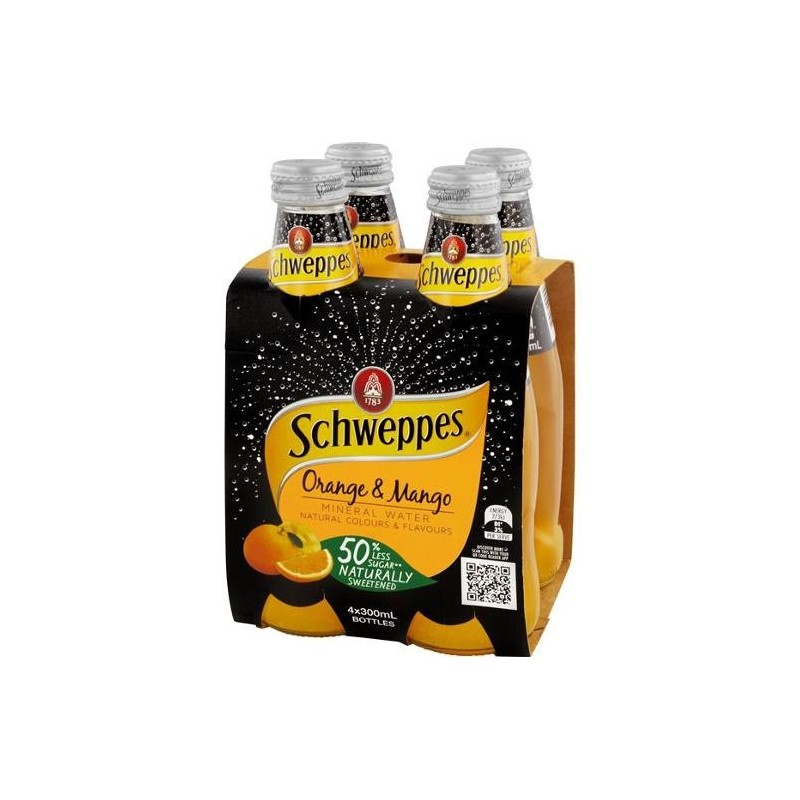 ORANGE AND MANGO MINERAL WATER 4X300ML ORANGE AND MANGO MINERAL WATER 4X300ML