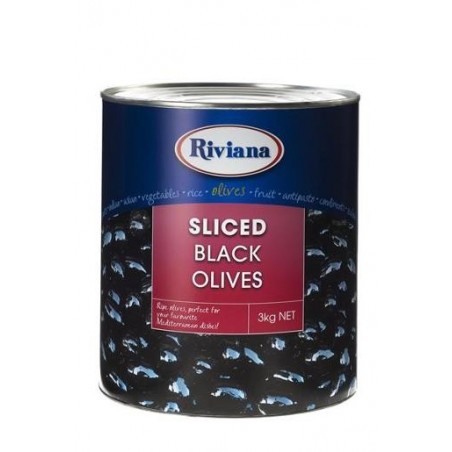 SLICED BLACK OLIVES 3KG