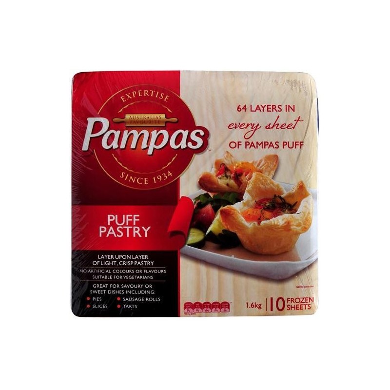 PUFF PASTRY SHEETS BULK 1.6KG PUFF PASTRY SHEETS BULK 1.6KG