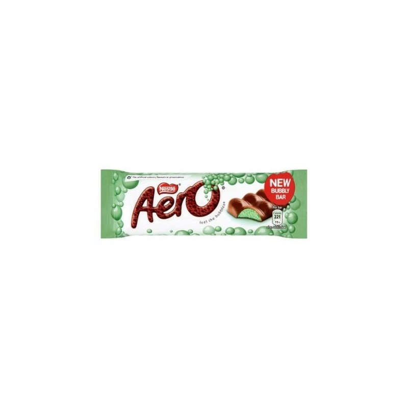 NESTLE AERO PEPPERMINT BAR 40GM NESTLE AERO PEPPERMINT BAR 40GM