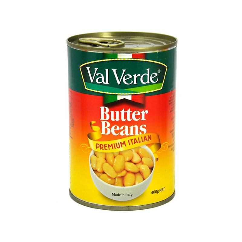 VAL VERDE BUTTER BEANS 400GM VAL VERDE BUTTER BEANS 400GM