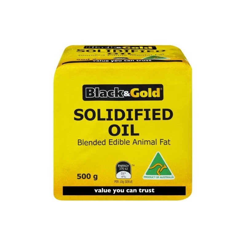 BLACK & GOLD OIL SOLIDIFIED 500G BLACK & GOLD OIL SOLIDIFIED 500G