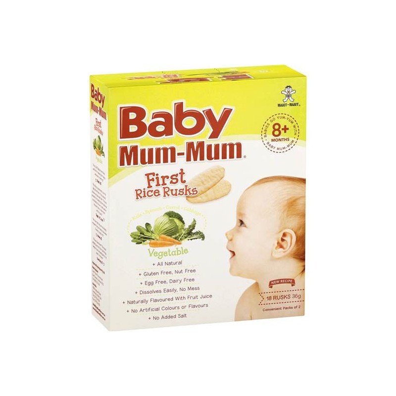 SNACK VEGETABLE RICE RUSK 36GM SNACK VEGETABLE RICE RUSK 36GM