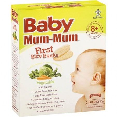 SNACK VEGETABLE RICE RUSK 36GM