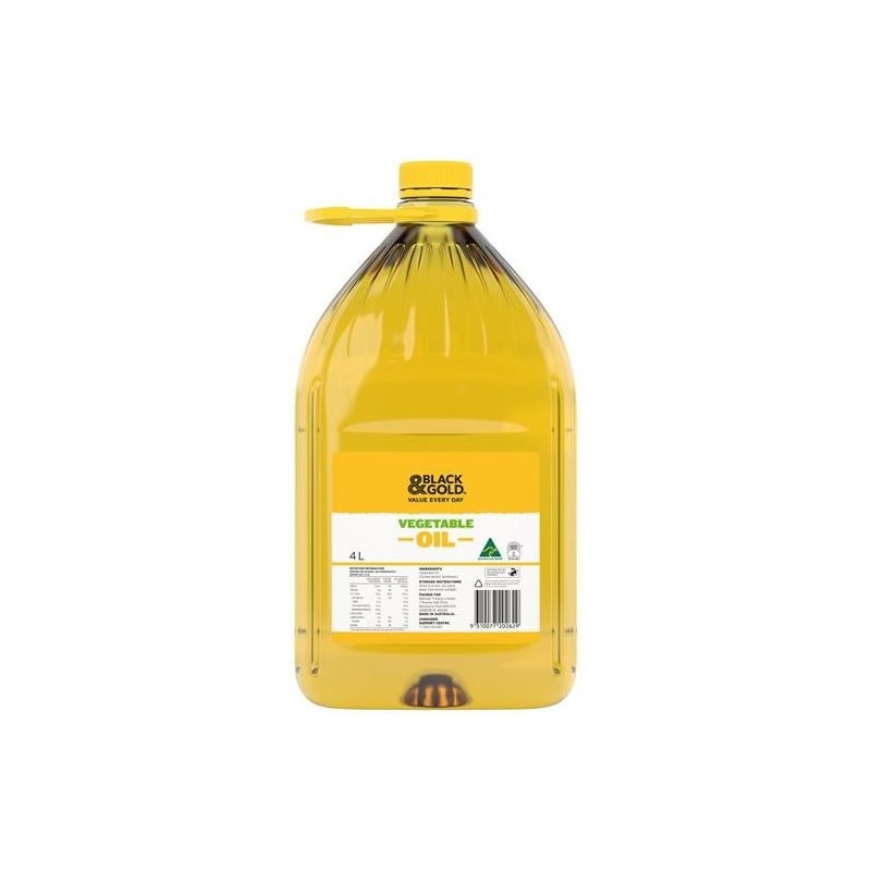 AUSTRALIAN VEGETABLE OIL 4L AUSTRALIAN VEGETABLE OIL 4L