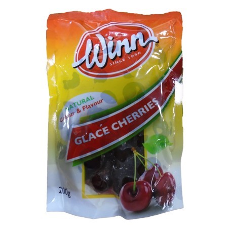 RED GLACE CHERRIES 200GM