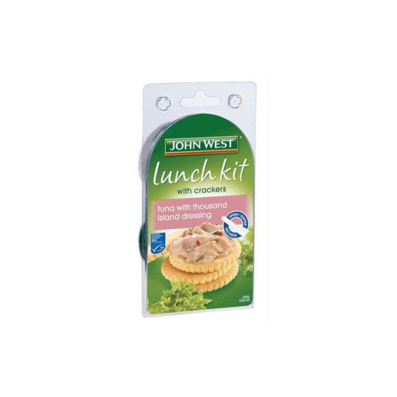 TUNA IN THOUSAND ISLAND DRESSING LUNCH KIT 108GM TUNA IN THOUSAND ISLAND DRESSING LUNCH KIT 108GM