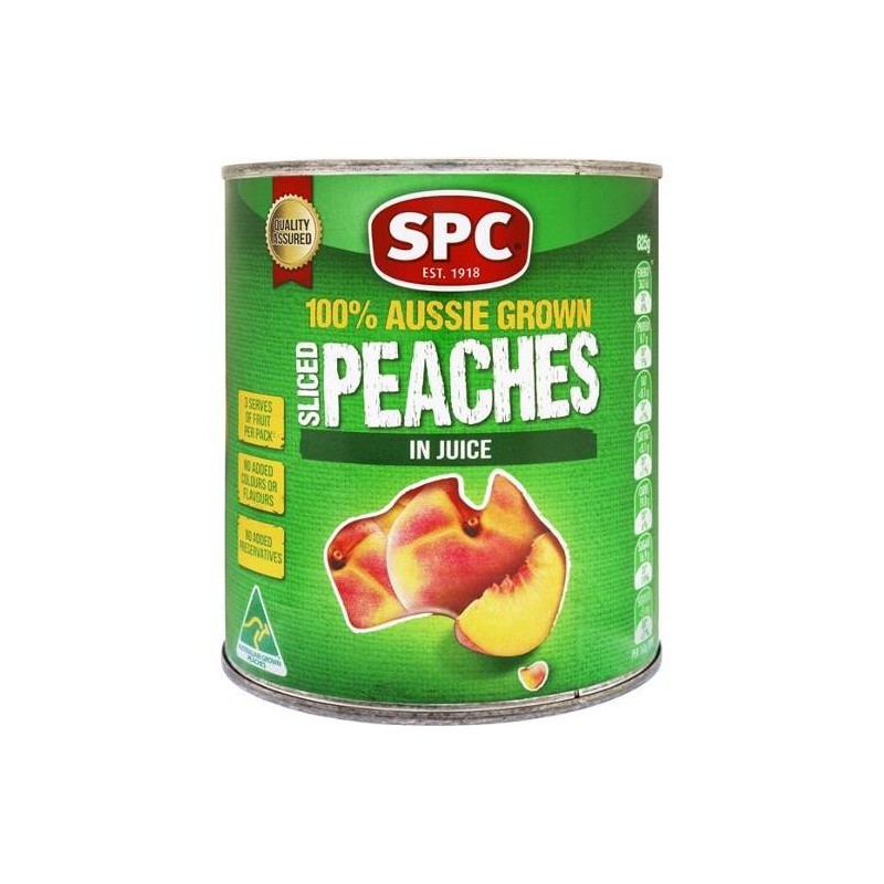SLICED PEACHES IN NATURAL JUICE 825GM SLICED PEACHES IN NATURAL JUICE 825GM