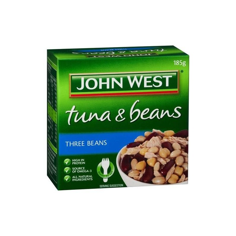 TUNA & BEANS THREE BEANS 185g TUNA & BEANS THREE BEANS 185g