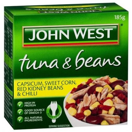 TUNA & BEANS CAPSICUM, CORN, RED KIDNEY BEANS & CHILLI 185g