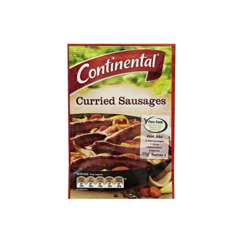 CURRIED SAUSAGES RECIPE BASE 35g CURRIED SAUSAGES RECIPE BASE 35g