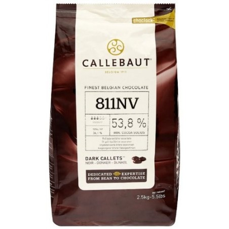 CHOCOLATE CALLETS DARK COVETURE 53% 2.5KG