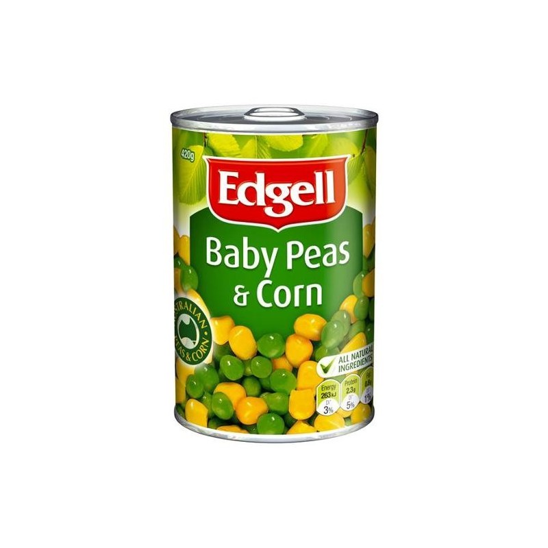 BABY PEAS & CORN 420GM BABY PEAS & CORN 420GM
