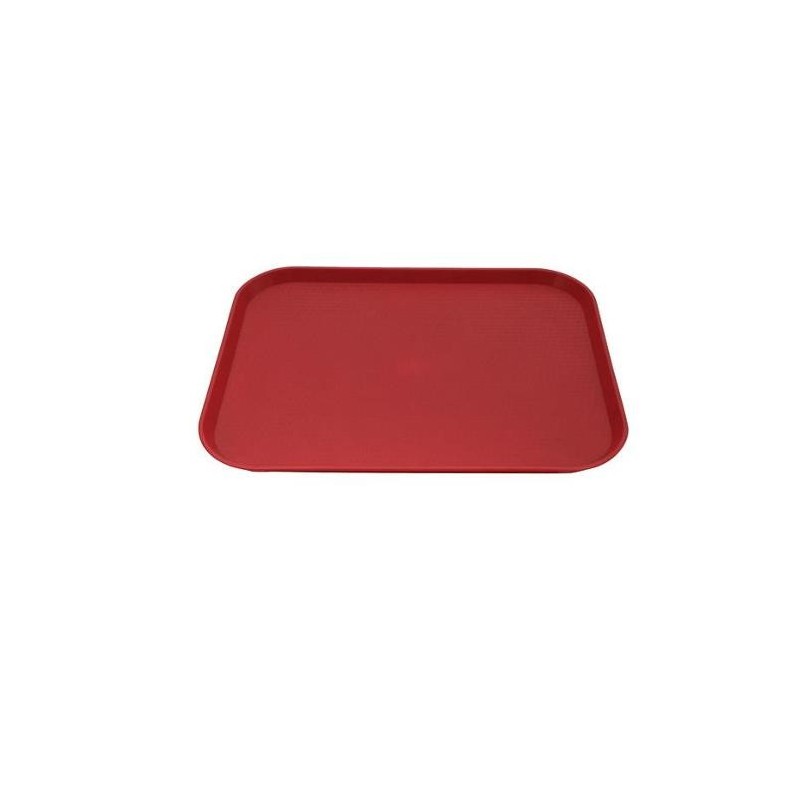 RED PLASTIC TRAY 35 X 45CM