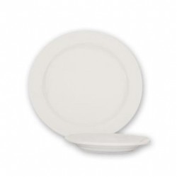 PLATE ROUND WHITE CERAMIC 230MM