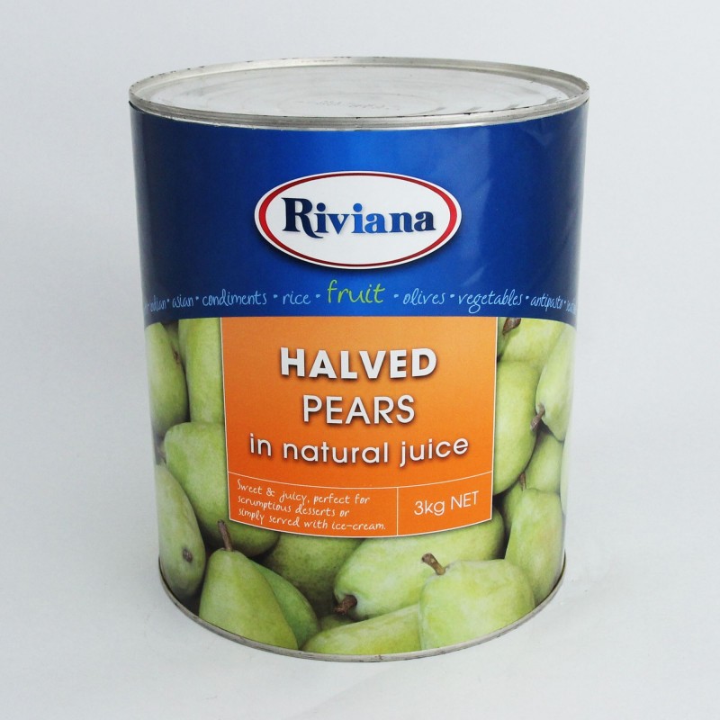 SLICED PEARS IN NATURAL JUICE 3KG SLICED PEARS IN NATURAL JUICE 3KG