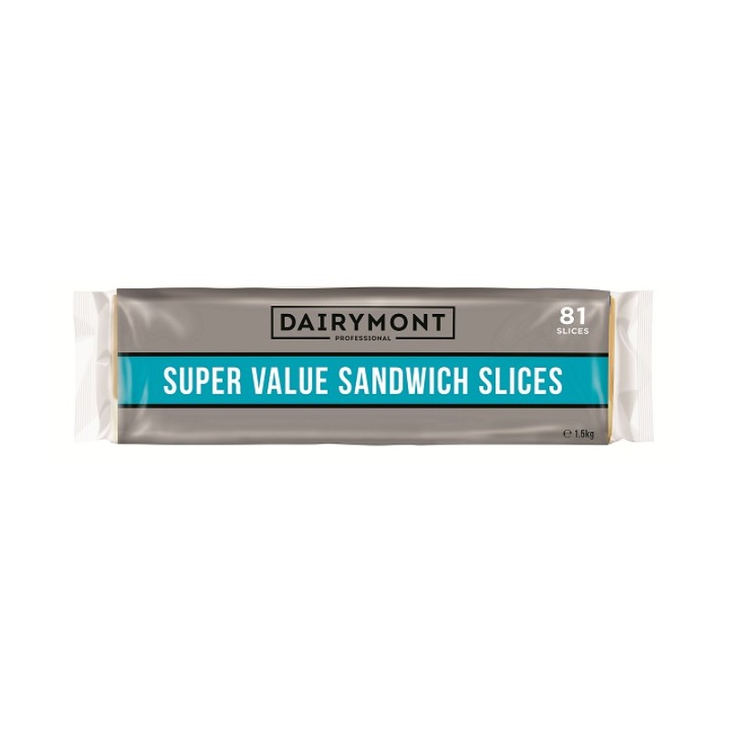 CHEESE SANDWICH SLICES SUPER VALUE 1.5KG CHEESE SANDWICH SLICES SUPER VALUE 1.5KG