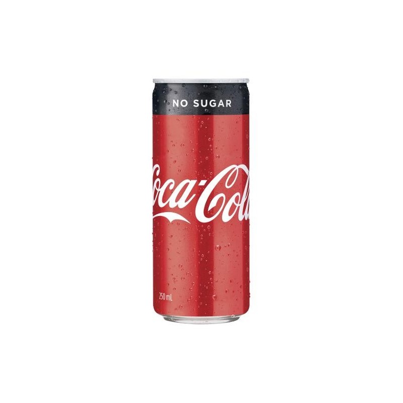 COCA COLA NO SUGAR CAN 250MLX24 COCA COLA NO SUGAR CAN 250MLX24