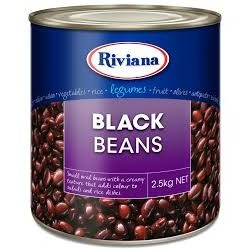 BLACK BEANS 2.5KG